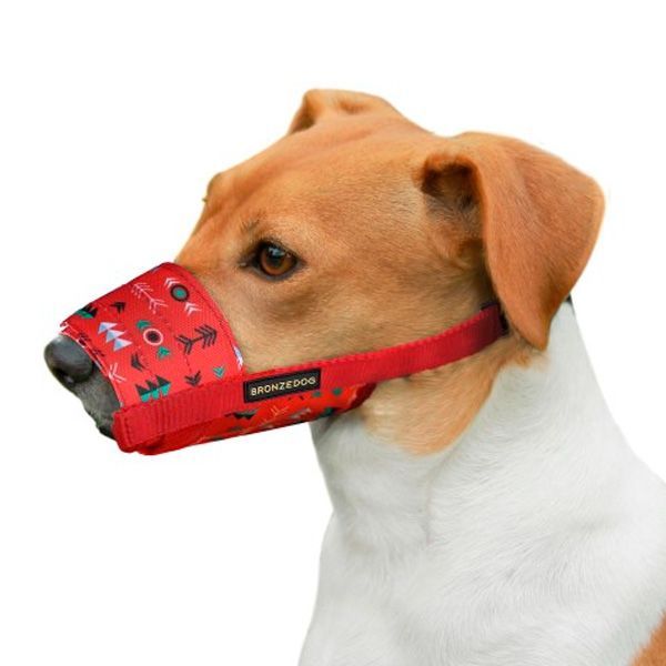 Намордник нейлоновий з регулюванням для Йорків, пуделів і шпіц (а:14-20см) орнамент інки 