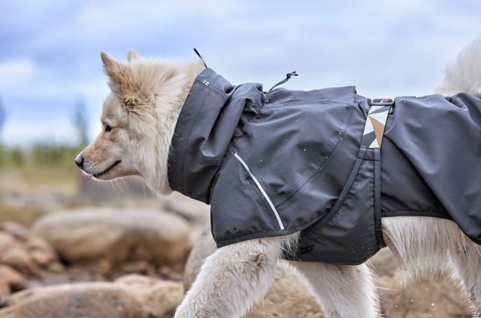 Дощовик для собак Hurtta Mudventure Coat ECO 45 Сірий