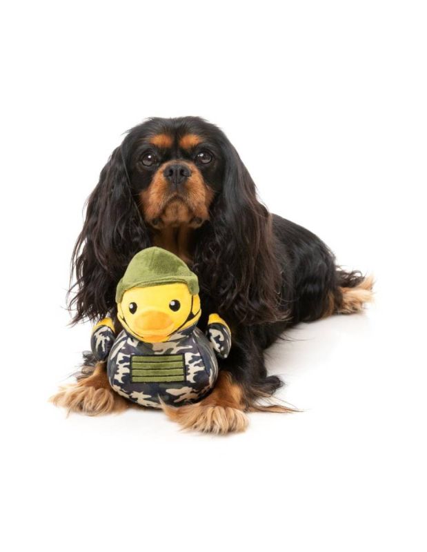 М'яка іграшка для собак FuzzYard Качка-командир