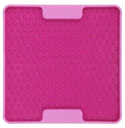 Лизальний килимок антистрес для маленьких собак собак LickiMat Mini Tuff Soother Pink, тверда основа