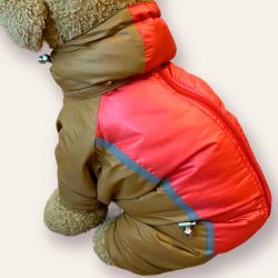 Рута комбінезон зимовий для собак дівчаток dog Love червоний S