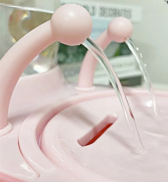 Фонтан Улитка usb розовий 4л 401412 см. 