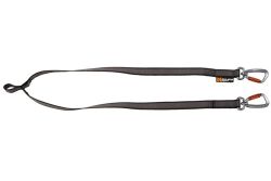 Повідець-спарка для собак Touring double Non-stop dogwear Чорний/Сірий S 50 см/13 мм