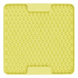 Лизальний килимок антистрес для маленьких собак собак LickiMat Mini Soother Yellow, м'яка основа