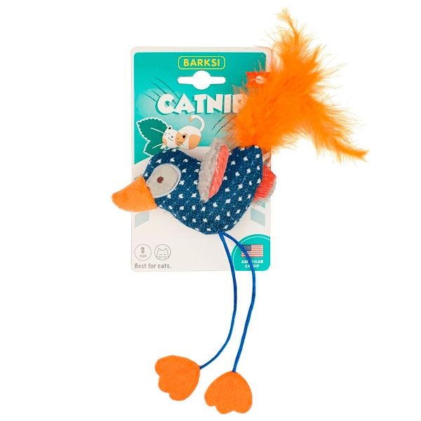 Іграшка для котів Barksi Catnip птах із запахом котячої мяти 28 см СТ4771 