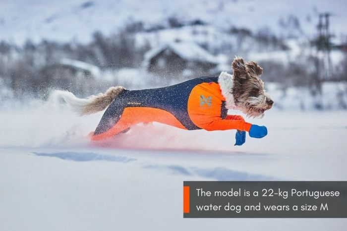 Комбінезон для собак жіночої статі Protector snow Non-stop dogwear Чорний/Помаранчевий XS