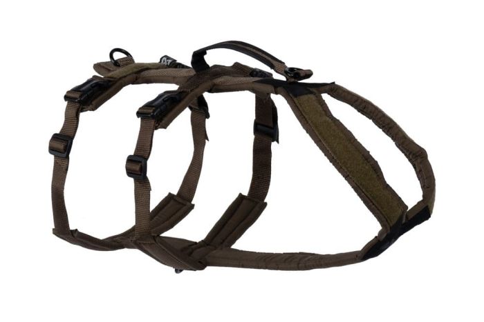 Подовжена шлейка для собак Line harness long WD Non-stop dogwear Оливковий 4