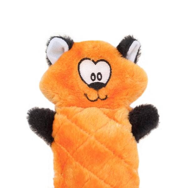 М'яка іграшка для собак лисиця ZippyPaws Jigglerz Fox з пищалкою