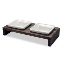 Миски на підставці Wolters Foodstation Meshidai True 2 x 0,2 л XS Темно-коричневий