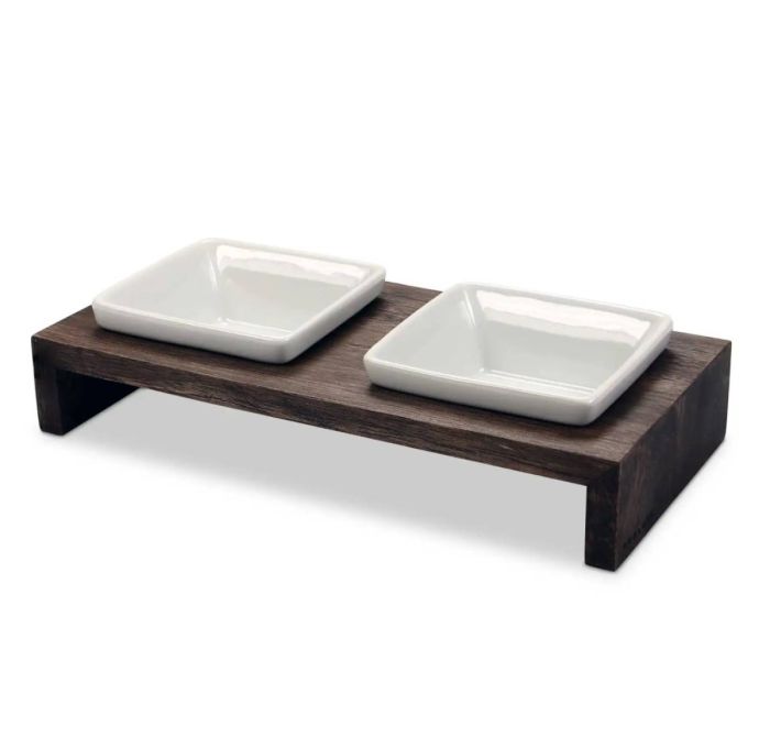 Миски на підставці Wolters Foodstation Meshidai True 2 x 0,2 л XS Темно-коричневий