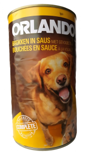 Orlando Вологі консерви для собак з куркою, індичкою та качкою 1240 г 