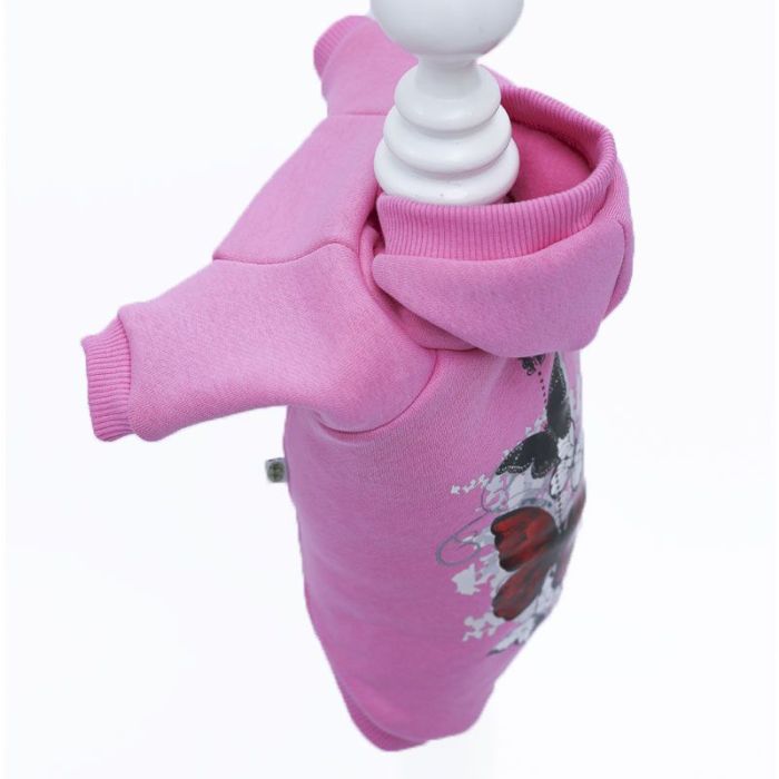 Метелик світшот для собак дівчаток трикотаж на флісі M1