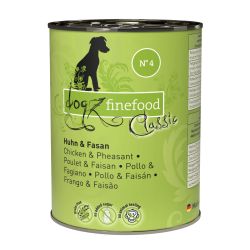 Вологий корм для собак Dogz Finefood No.04 курка та фазан 400 г