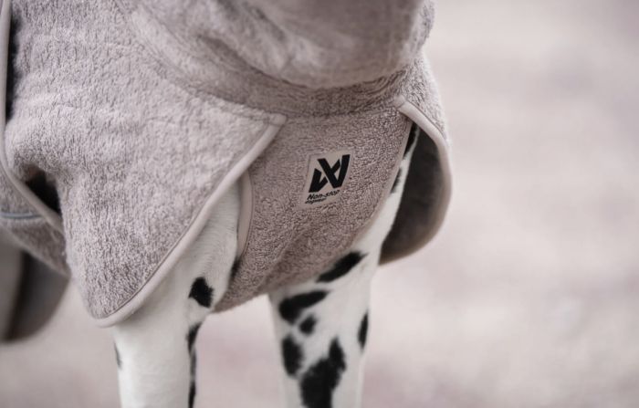 Халат-рушник для собак Drying coat Non-stop dogwear Сірий 33