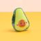 М'яка іграшка для собак авокадо ZippyPaws NomNomz Avocado з пищалкою