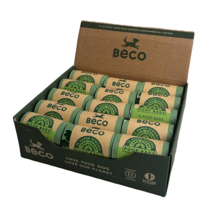 Одноразові пакетики для прибирання за собаками Beco Pets без запаху 1 шт