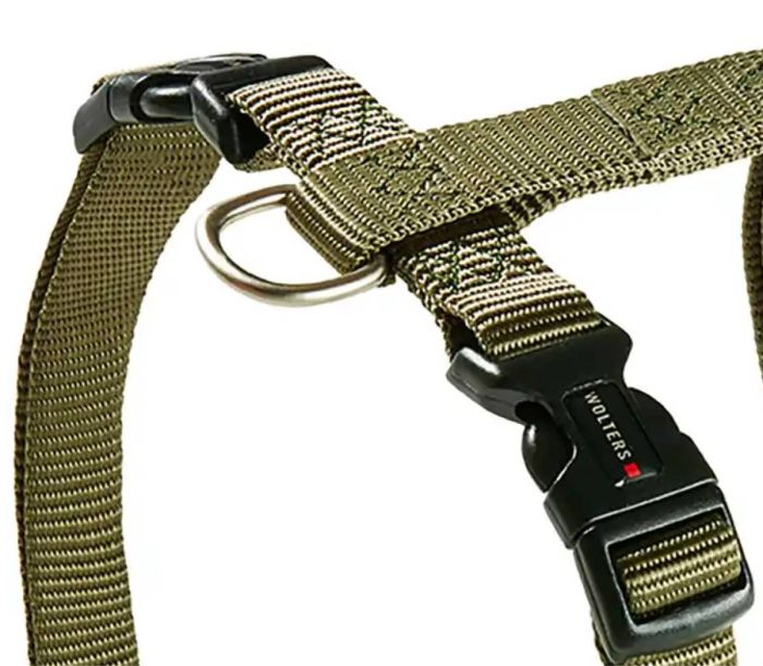 Анатомічна шлейка для собак Wolters Professional M 30-50 см / 15 мм Оливковий