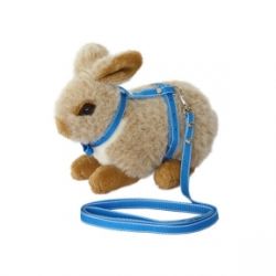 Шлейка з повідцем для кроликів Фауна Синій