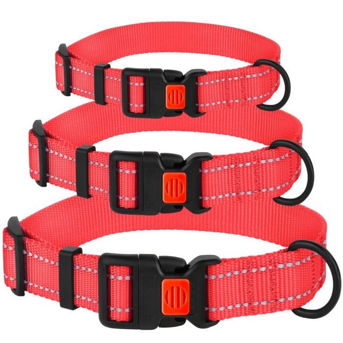 Нашийник для собак BronzeDog Корал пластиковий фастекс 1224 51Т 25мм (43-66см)