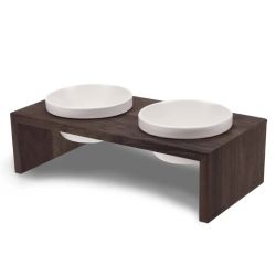 Миски на підставці Wolters Foodstation Gohan 2 x 0,4 л S Темно-коричневий