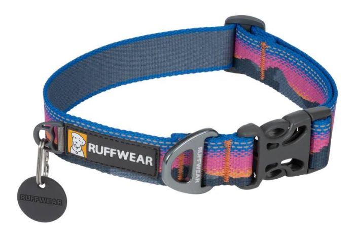 Світловідбиваючий нашийник для собаки Ruffwear Crag™ 28-36 см Рожево-синій