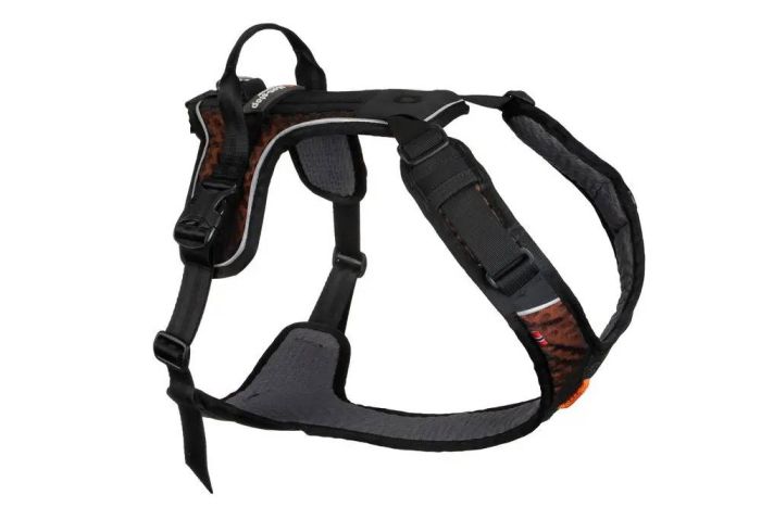 Шлейка для собак Rock harness Non-stop dogwear Чорний/Помаранчевий S