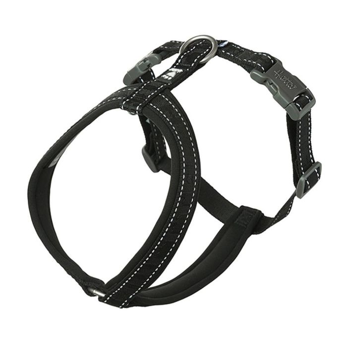 Анатомічна шлейка для собак Hurtta Casual Y-harness 60-70 Чорний