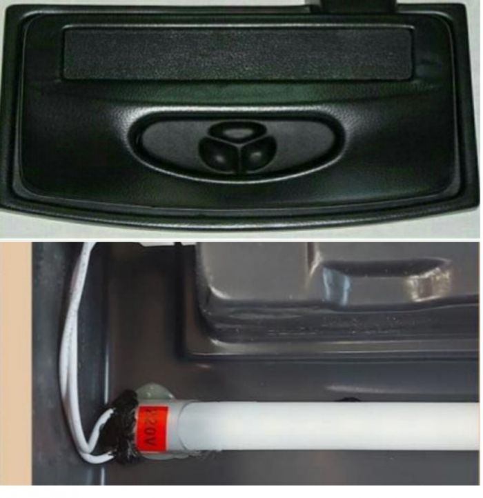 Кришка овальна 40 х 25 см 1 LED 25W чорна Дніпро 