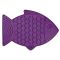 Лизальний килимок антистрес для кішок LickiMat Felix Purple у формі рибки