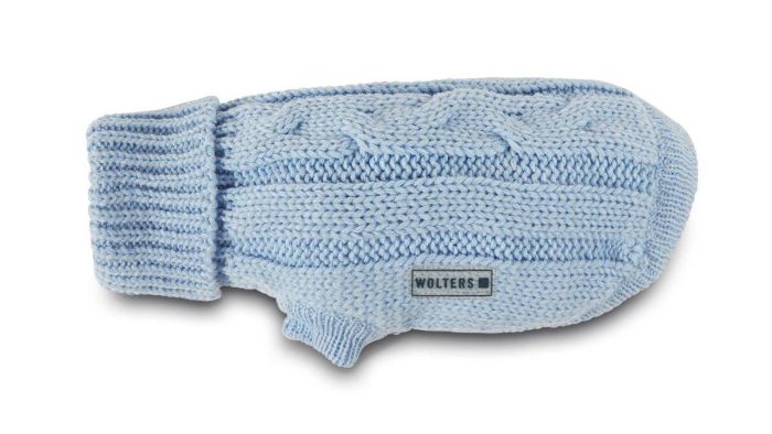 В'язаний светр для собаки Wolters Cable Knit з візерунком коси 30 см Синій