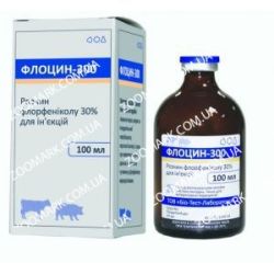 Флоцин-оральний антибіотик Флоцин-300 інєкційний 100мл