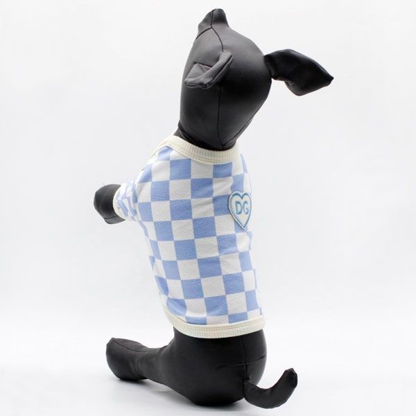 Світшот Шахова дошка трикотаж на флісі блакитний, XXL XXL