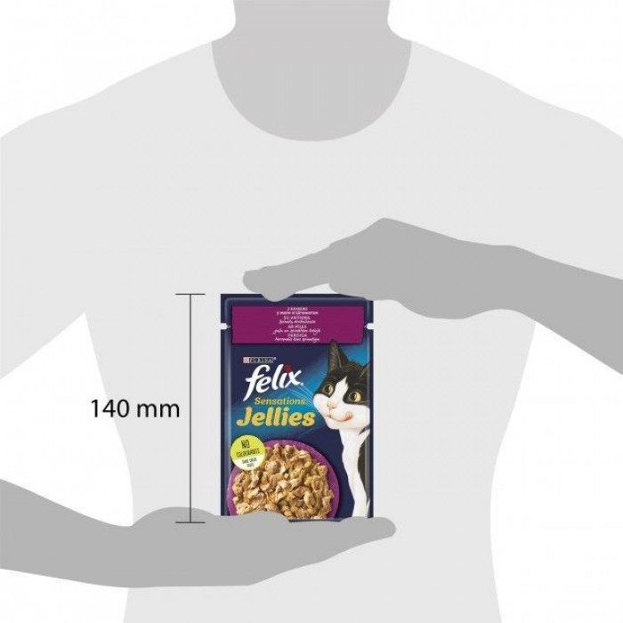 Purina Felix Вологий корм для котів з качкою та шпинатом в желе 85г  