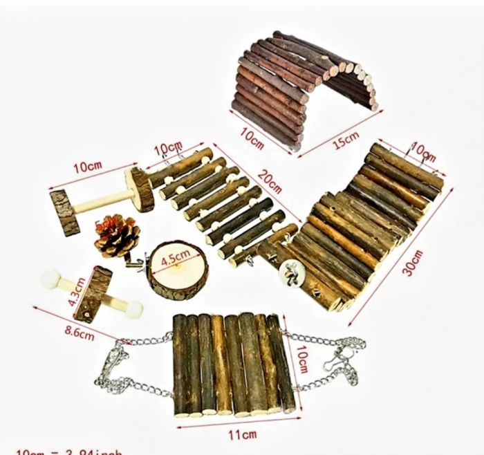 Набір іграшок для гризунів 8 шт 