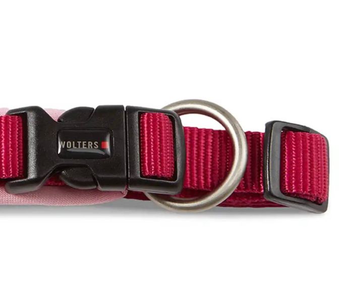 Нашийник для собак пом'якшений Wolters Professional Comfort -1 20-24 см / 15 мм Малиновий