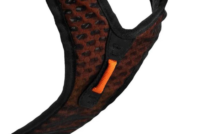 Шлейка для собак Rock harness Non-stop dogwear Чорний/Помаранчевий S