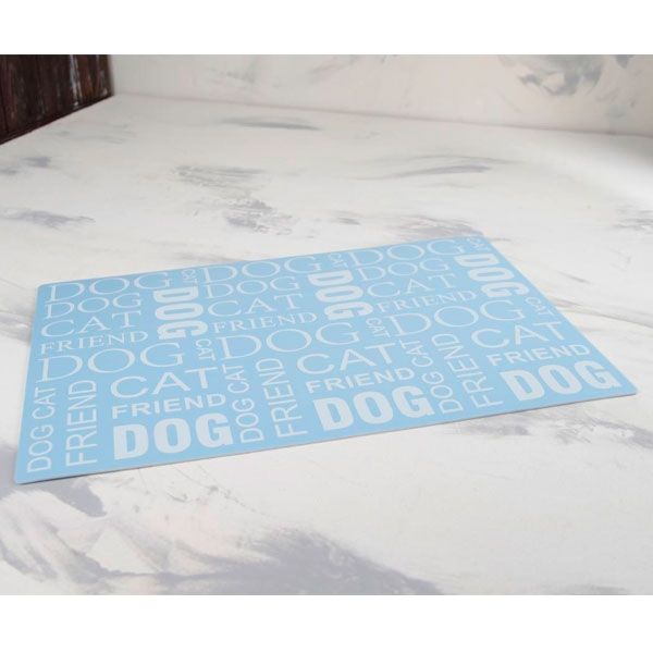 Килимок під миску для тварин 28х42 см Рожевий