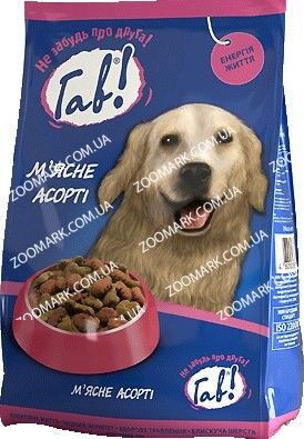 Гав мясне асорті сухий корм для собак 10 кг