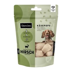 Сирні хрусткі сушені кубики для собак Chewies KasePops Оленина 35 г