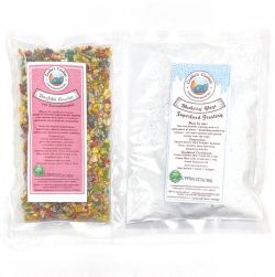 Набір для прикрашання торта для собак Cooka's Cookies Блакитна глазур 45 г і Веганська посипка 80 г