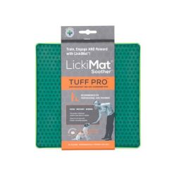 Лизальний килимок антистрес для собак LickiMat Soother PRO Tuff Green тверда основа
