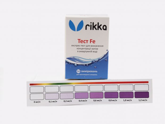 Тест Fe-тест в акваріумі На залізо Тест Fe (залізо)