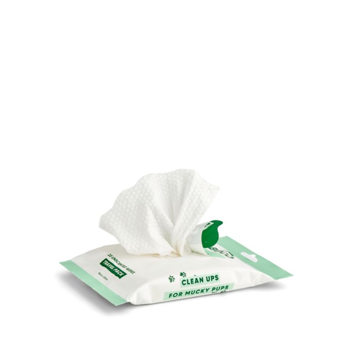 Вологі серветки біорозкладні бамбукові Beco Pets без запаху 20 шт.