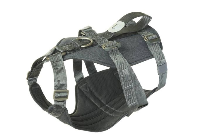 Шлейка для подорожей для собак Hurtta Travel ECO 10-20 кг Сірий