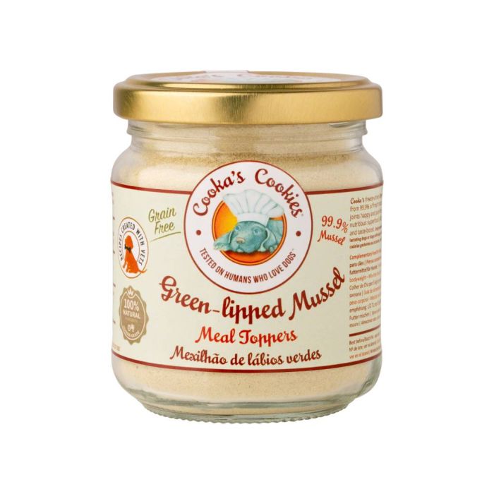 Гіпоалергенний натуральний топпер (вітамінна та смакова добавка) для собак Cooka`s Cookies 100% Мідії 95 г