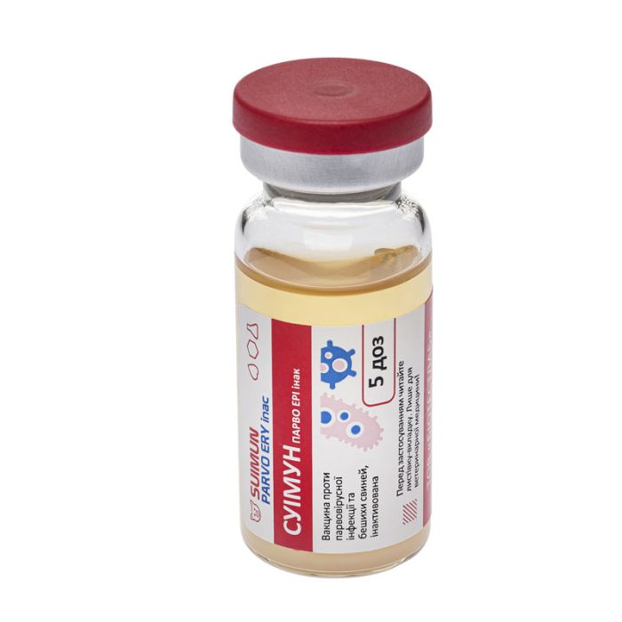 Суімун Парво-Ері вакцина від свинячої пики і парвовіру 5 доз, БТЛ 