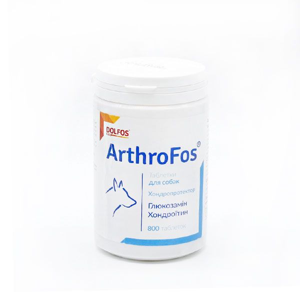 Dolfos ArthroFos Вітамінно-мінеральна добавка для зміцнення та відновлення суглобів та хрящів у собак, 800 тб 