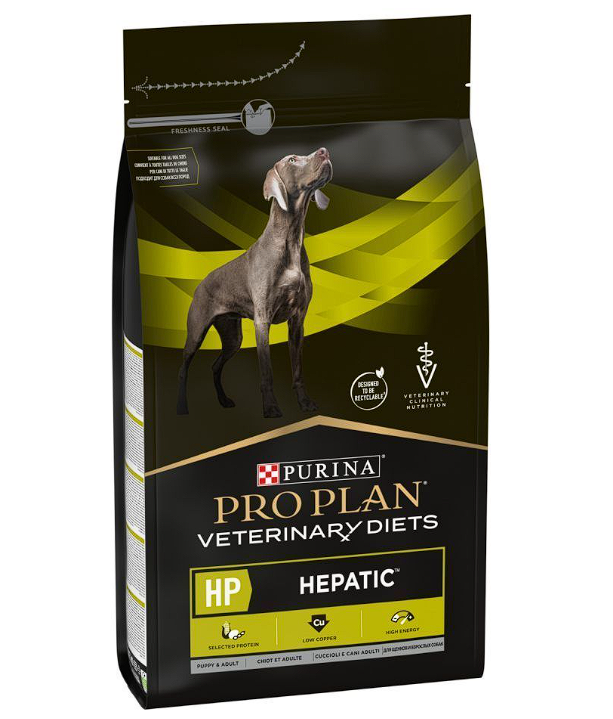 Сухий корм Purina Pro Plan Veterinary Diets HP Hepatic для собак для підтримки печінки при печінковій недостатності, 3 кг   Корм PPVD ДРМ ддор.соб.та цуц.підтр.печінкової недост.3кг 6312
