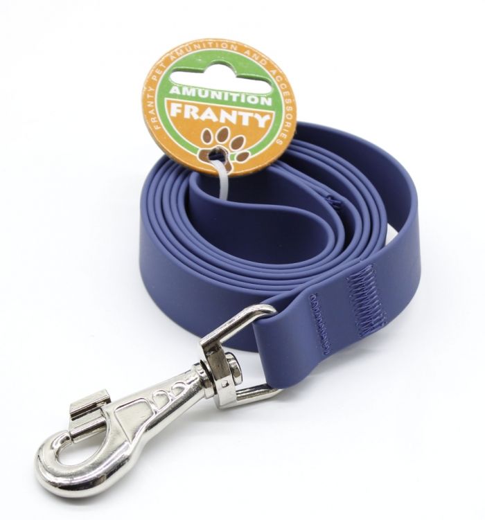 Повідець Franty Сяйво біотан Чорний 25 мм  1,2 м. Бордовий