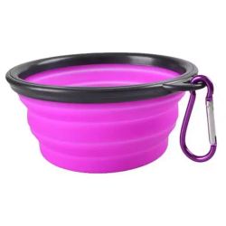 Миска Дорожня з карабіном d 11см 350 мл Ліловий
